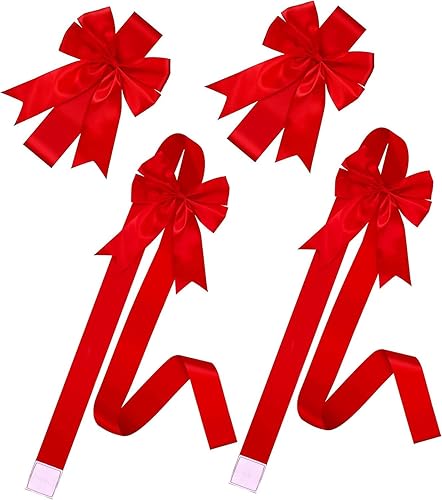 Miniatura 5 de Kovot Juego de 8 lazos colgantes de cinta para decoración navideña para armarios de cocina, detrás de sillas, puertas, barandillas y ventanas, 4