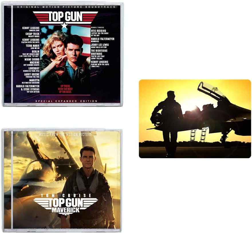 Top Gun and Top Gun Maverick Original Soundtracks including Bonus Art