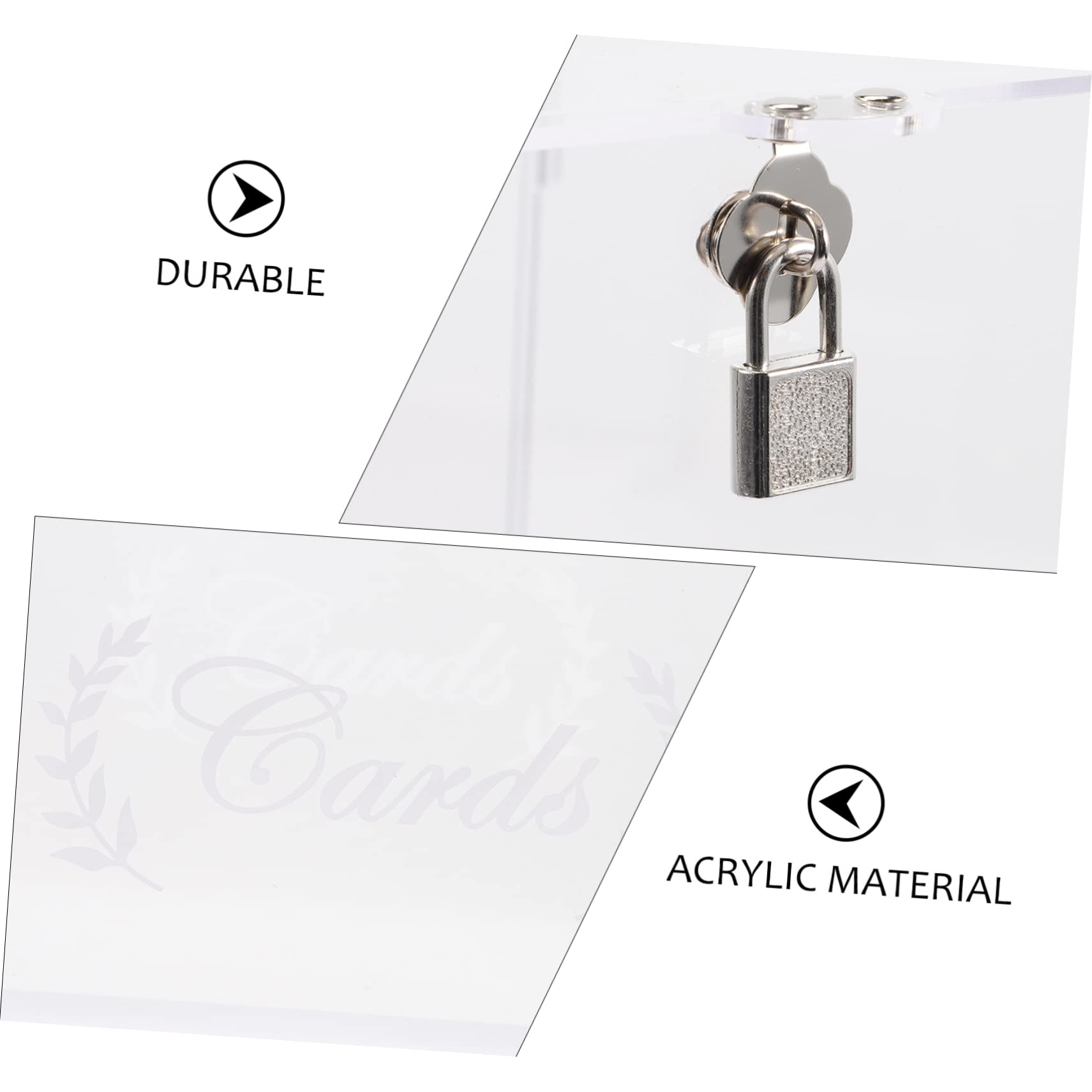 SHOWERORO Hochwertige Transparente Acrylbox Für Hochzeitskarten Und Geldgeschenke Stilvolle Spendenbox Für Hochzeitsfeiern Und Empfänge Für Erinnerungen Und Glückwünsche