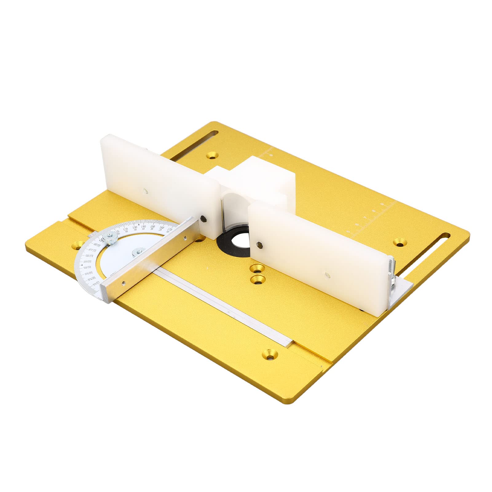 Elevador de enrutador de precisión, base de elevación de placa de inserción de mesa de enrutador de carpintería para motor de 64-66 mm de diámetro, elevación máxima de 51 mm, herramientas de carpin
