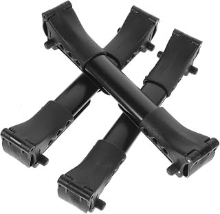 PartyKindom 3 Piezas conector de cochecito Conector de paseos desmontable clips conectores de cochecito para bebés Conectores de cochecito doble tubo de aluminio Negro