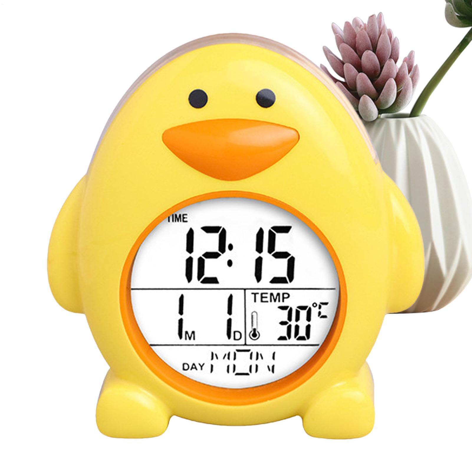 Despertador digital para niños con calendario perpetuo y reloj infantil de sobremesa educativo