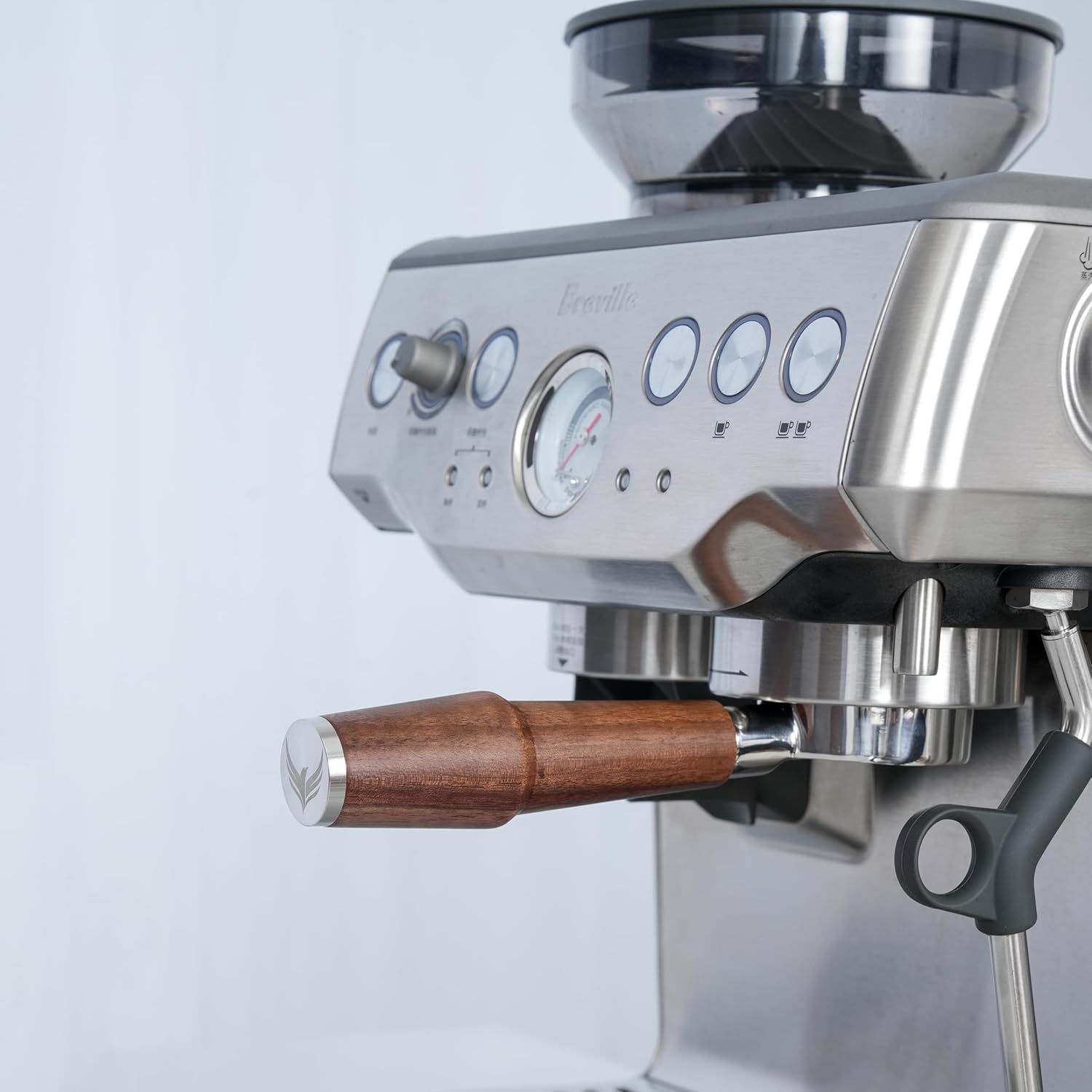 KNODOS Walnut Naked Portafilter 54mm for Sage Barista Express Pro, Touch, Bambino Plus, Fits 54mm Sage/Breville - Image 2