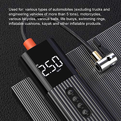 Tickas Compressor de ar 12 V Bomba de Ar Elétrica Portátil 70 PSI Mini Pneu de Carro Inflator para M