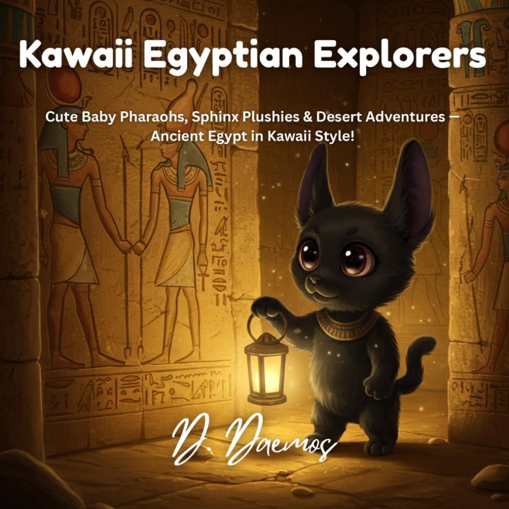 Kawaii Egyptian Explorers: Cute Baby Pharaohs, Sphinx Plushies & Desert Adventures — Ancient Egypt in Kawaii Style!