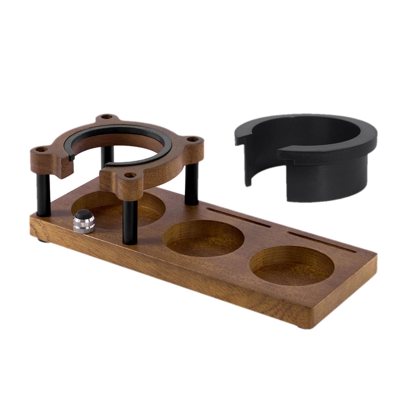 Estación de prensado de café, organizador de café, base de Para madera duradera para prensado de, barra de cocina, soporte ajustable para, Color de registro, rectángulo