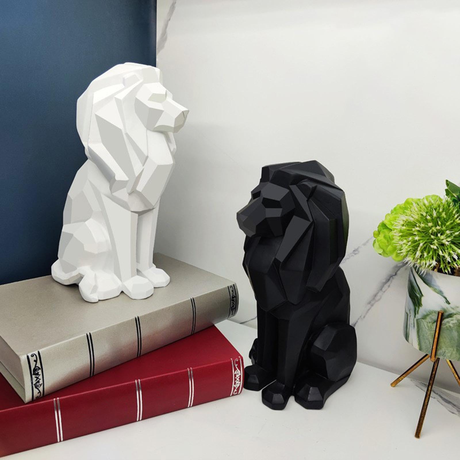 Figurine de Lion de Style Nordique, Sculpture Animale, Cadeau