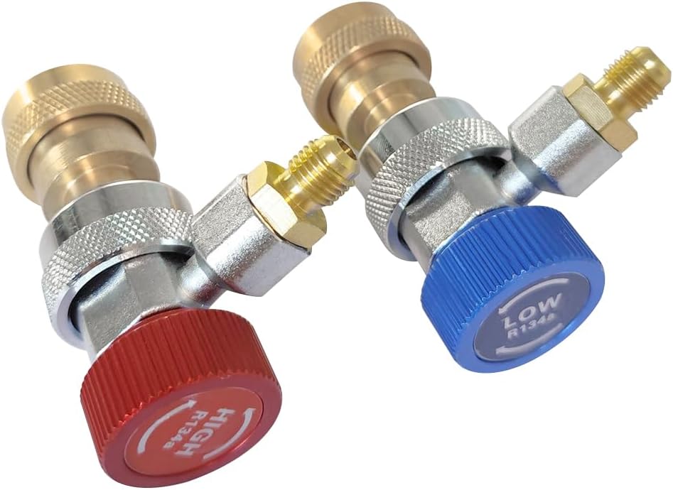 Car AC R1234YF R134A Adapters, Quick Couplers Connector Kit