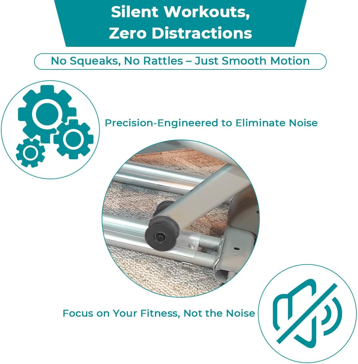 Elliptical Roller Wheel 340773 Polyurethane 90°Hardness Quiet LongLasting Fits For TreadLife For ProForm For NordicTrack