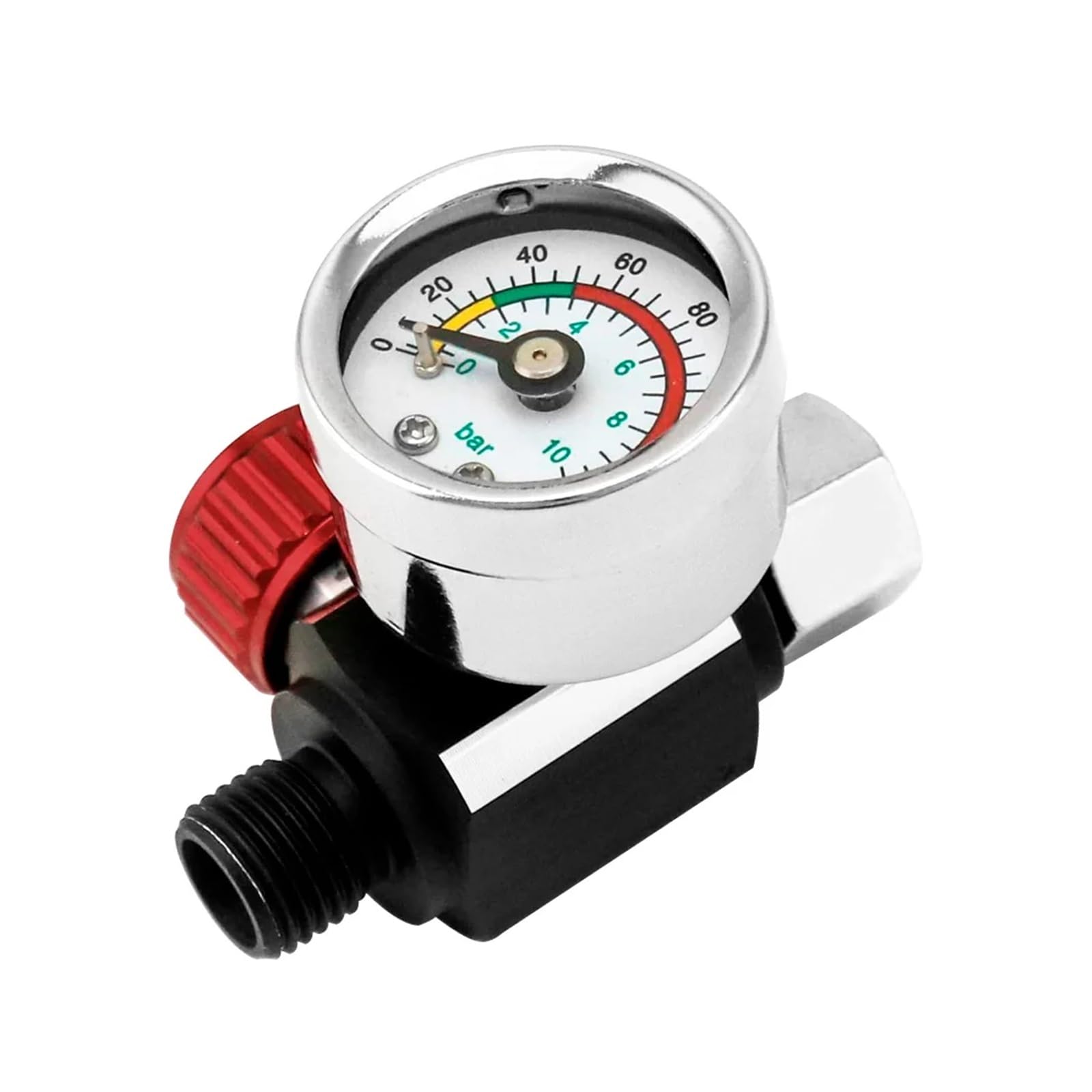 Regolazione della pressione pneumatica Regolatore del compressore d'aria con manometro G1/4 Facile da installare for pistole a spruzzo e accessori for utensili pneumatici
