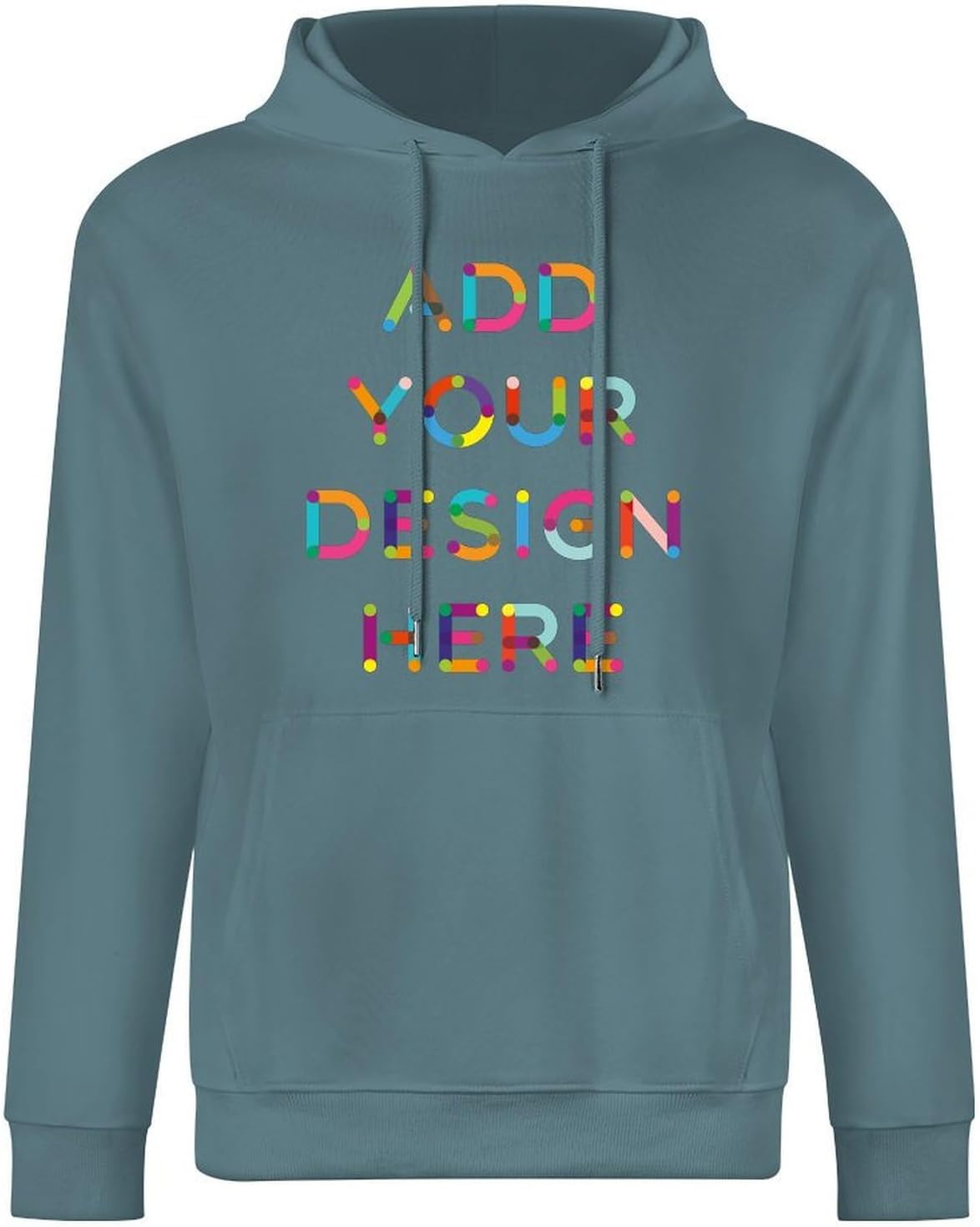 Custom Adult Male Man Boys Pure Cotton Hooded Sweater Add Your Own Image and Text Design Personalized Birthday Gifts for Boyfriend Husband