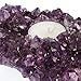 Natural Amethyst Cluster Pillar Candle Holder. Premium Quality Made in Brazil (aprox. Size 4.5
