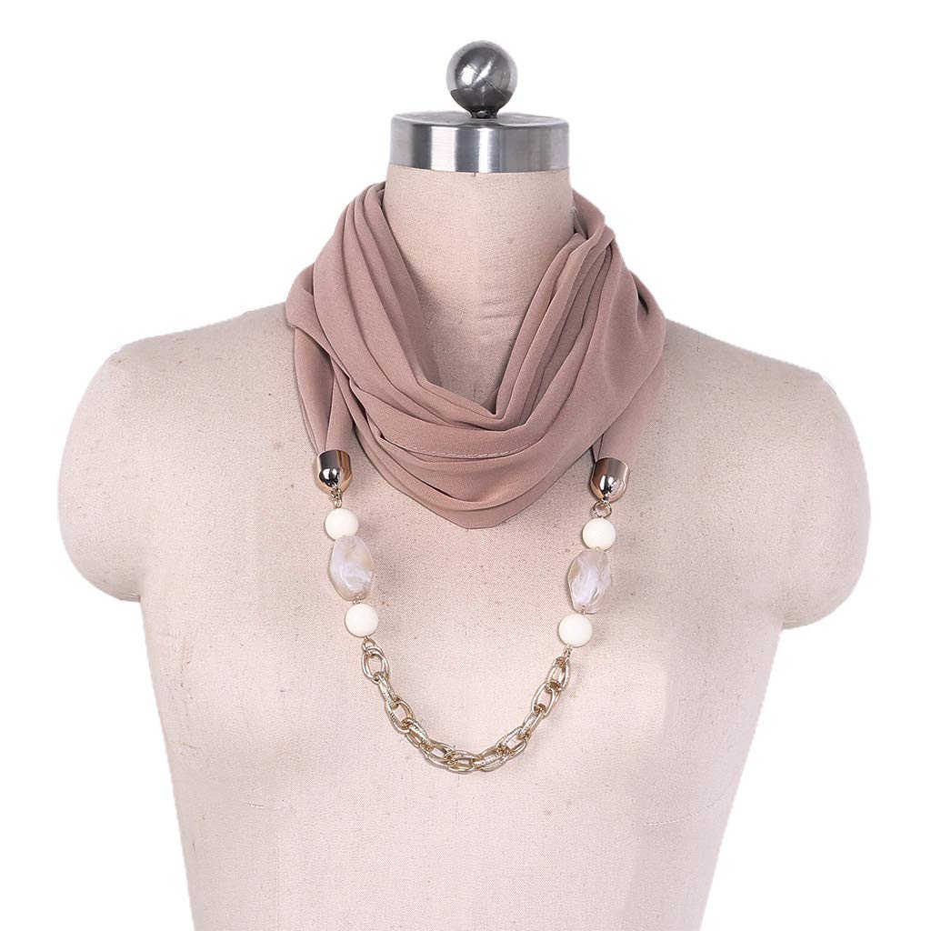 Baiyao Collana da donna in stile classico Sash sciarpa con ciondolo