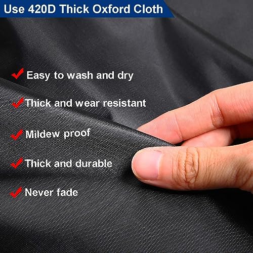 Image of RV Tire Covers 4 Pack, Waterproof 300D Oxford Wheel Protectors, UV Sun Snow Dust Protection, Universal Fit 24 inch-32 inch Diameter for Trailer Camper Truck Van (30-32 inch)