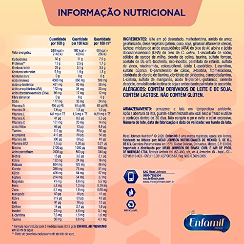 Fórmula Infantil Enfamil A.R. Premium Lata 800g