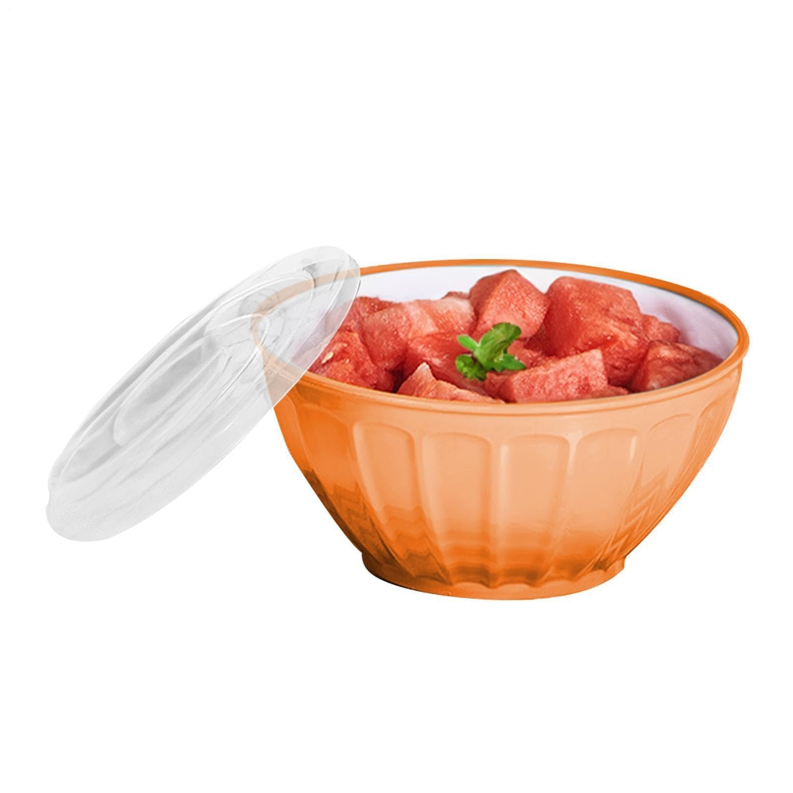 Große Salatschüssel – 1,3 l Pommes-Schüssel – Dinner-Partys Schalen Behälter zum Servieren von Müsli, Nudeln, Popcorn, Snacks, Salat, Nudeln