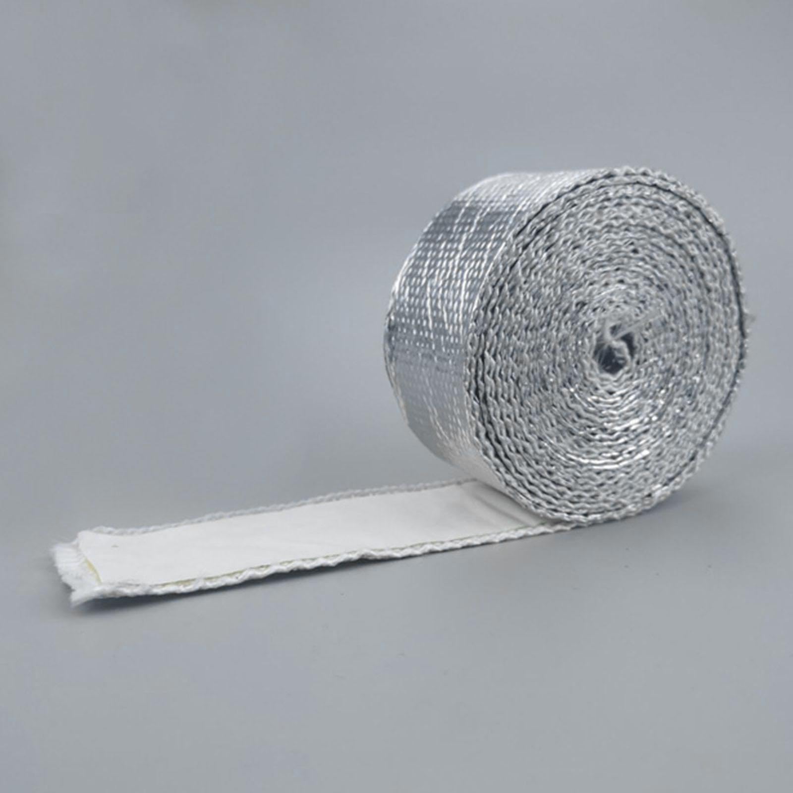Materiale Riflettente Ad Alta Adesione, Resistente Al Calore, in Fibra di Vetro, in Alluminio per La Sigillatura di La Riparazione di Condotti, 1,5 mm x 50 mm x 10 m