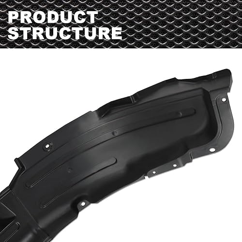 Miniatura 4 de Juego de 2 protectores contra salpicaduras para el lado del conductor y el lado derecho del pasajero delantero izquierdo compatible con Hyundai