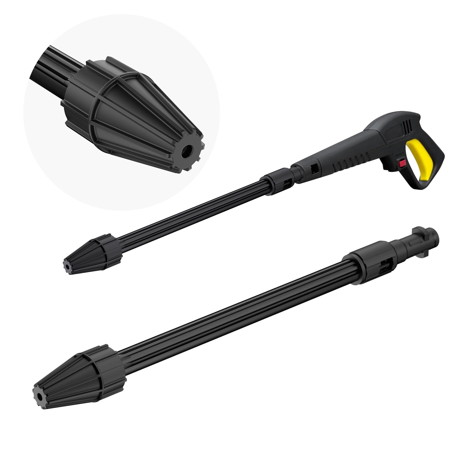 OHAYORI Lancia Dirt Blaster per Karcher, Lancia Spruzzo per Lavor/Parkside idropulitrice, 160 Bar Ugello di Prolunga Turbo per Karcher Serie K2 K3 K4 K5 K7 Accessori Idropulitrici