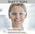 100 Boîte de lunettes de sécurité claires, égratignure & Résistant à l'impact ANSI Z87.1 Lunettes de soleil de protection, verres en polycarbonate ou femmes & Shooting Idéal pour Lab