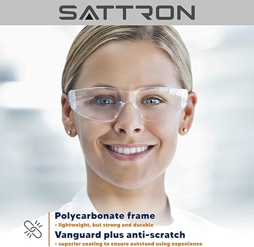 Miniatura 5 de Gafas de seguridad transparentes a granel de 24, ANSI Z87.1, protección ocular para mujeres y hombres, resistentes a arañazos e impactos, ideales