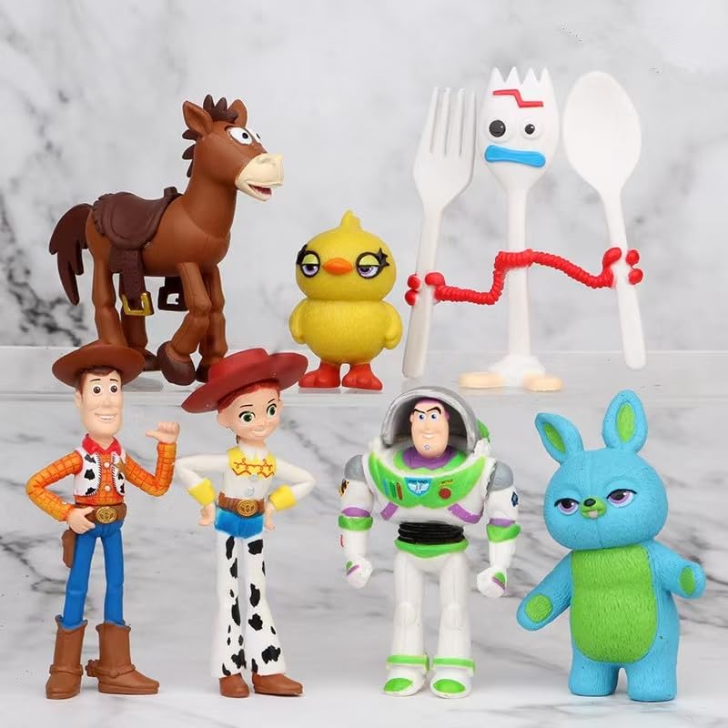 Cute Cartoon Cake Toppers - 7 Piece Set -1 Cute Cartoon Cake Toppers - 7 Piece Set -1