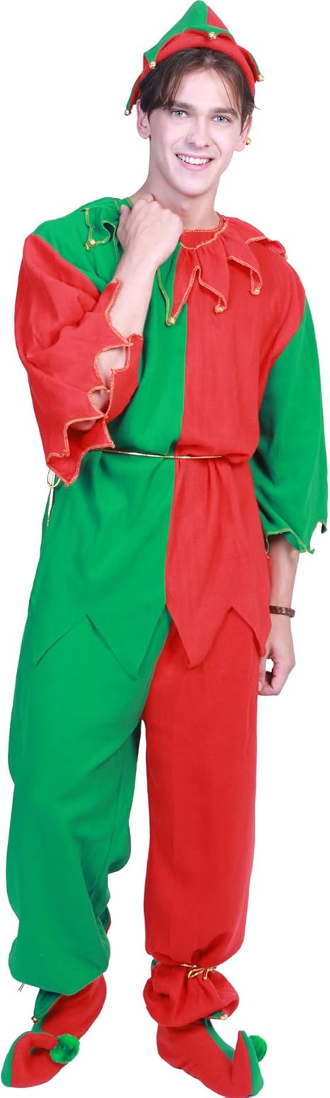 Amazon コスチューム サンタ クリスマス コスチューム 妖精 精霊 ハロウィングリーン メンズ レディース L コスプレ 仮装 通販