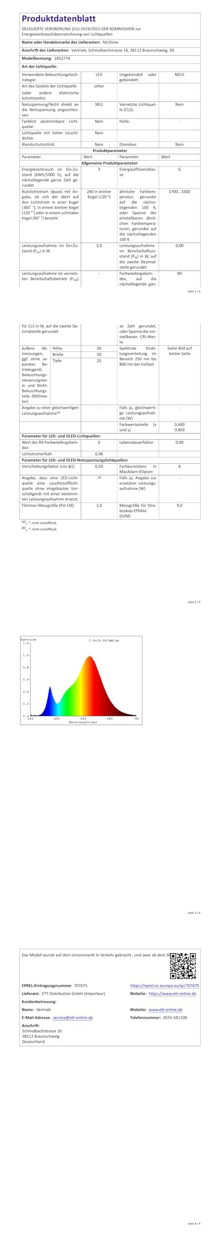 15 Stück LED Leuchtmittel 230V 3W Warmweiß 3000K | 265lm | LED Modul mit Milchglas | Für Spots, Decken- & Einbauleuchten | Kompakte Bauform | Flackerfrei & sofort volle Helligkeit | Nicht dimmbar