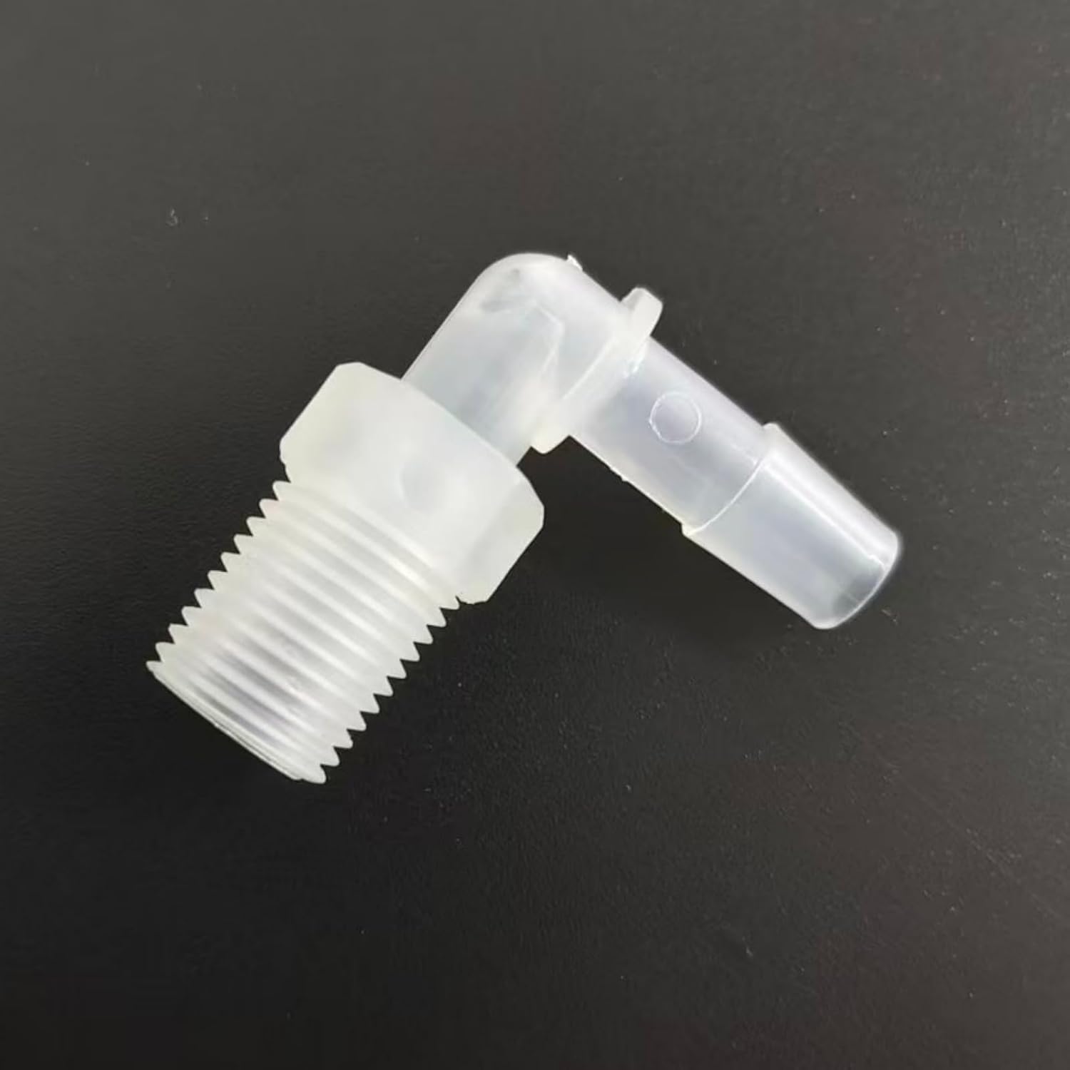 1/8R Male Thread Plastic Threaded to Barb Pipe Fittings Hose Connect for Laboratory Biochemical Analytical Instruments Food Machinery Aquarium Equipment Clear PP 50PCS (5/16''-7.9mm 1/4R L-Type)