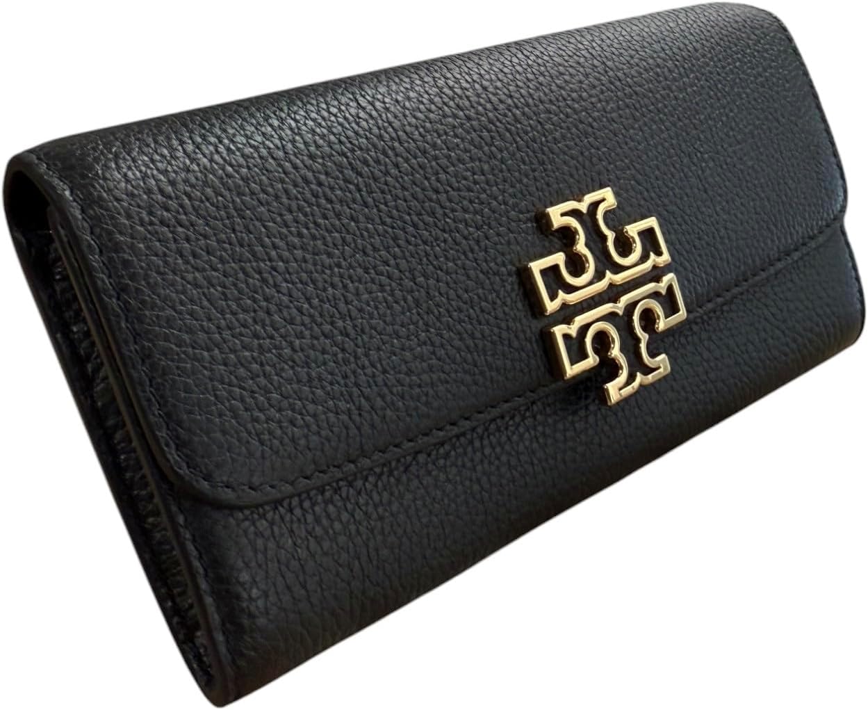 Tory Burch Women's Britten Pebble Leather Envelope Wallet