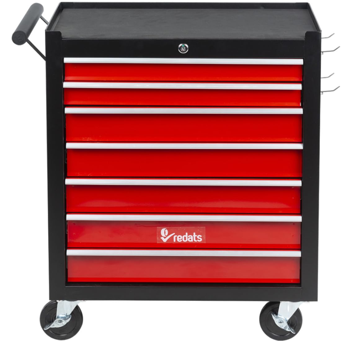 SIO Carro de Herramientas 7 Cajones con Cerradura – Carro Taller Metálico con Ruedas, Sistema de Bloqueo y Gran Capacidad – Organizador Profesional para Mecánica y Taller - Carro Porta Herramientas
