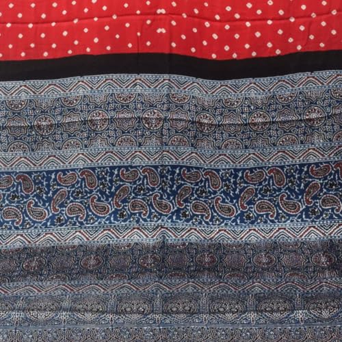 Ethnics of Kutch ajrakh print silk saree – image 6