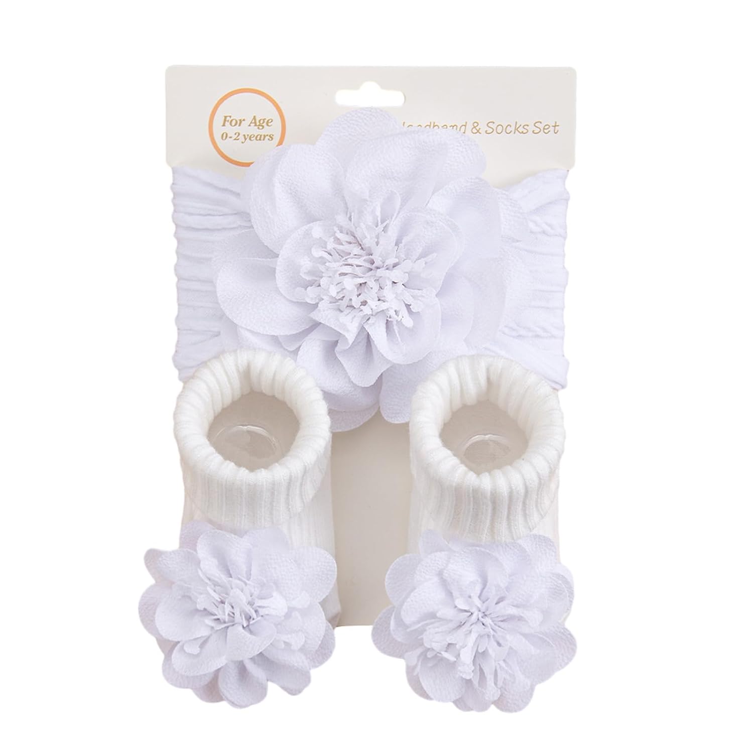 Baby Flower Headband and Socks Cute Floral Socks with Headbands Sets Soft Hairbands Hair Accessories for Babies Infants and Toddlers