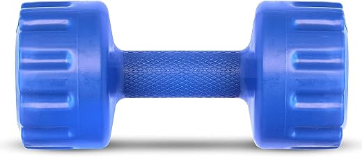 StepInnStore 2KG Single PVC Coated Exercise &amp; Fitness Single Dumbbell at Home Gym Equipment