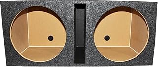 QPower QBASS 15 Inch Heavy Duty MDF Car Audio Stereo Speakers Subwoofer Sub Box Enclosure with Dual Vented Chamber and Charcoal Carpet