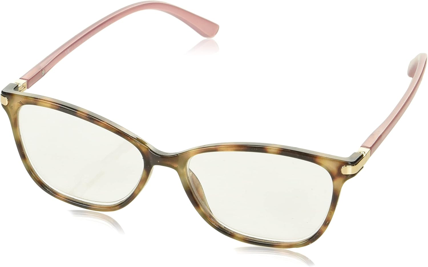 VK Couture SAV Women's E9087 Reading Glasses - Fashion Frame, Aspherical Lenses, Optical Spring Hinge Readers for Women, 1.75, Light Demi