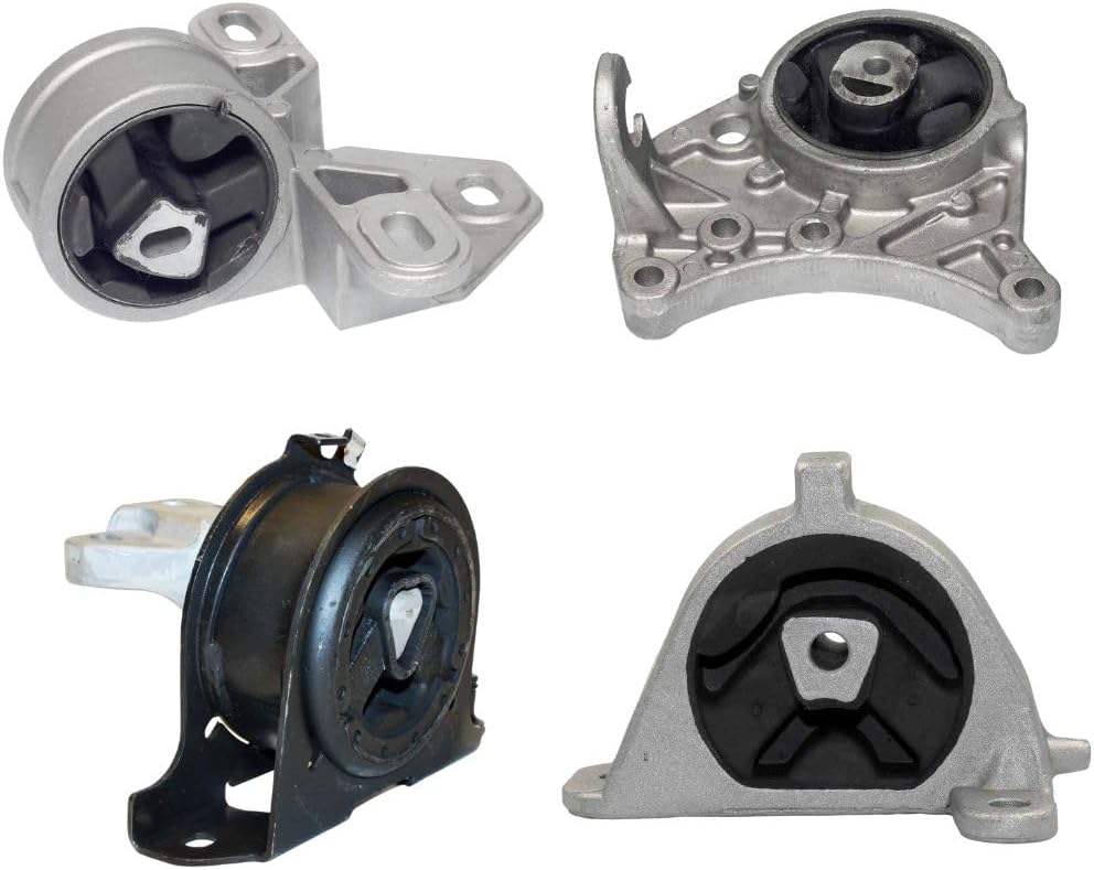 Motor & Trans Mount 4PCS Fit 2003 Chrysler Voyager 2.4L/2003-2007 Dodge Caravan 2.4L Replacement for 4004 A5450 2928 A2928 2925 A2925 2927 A2927