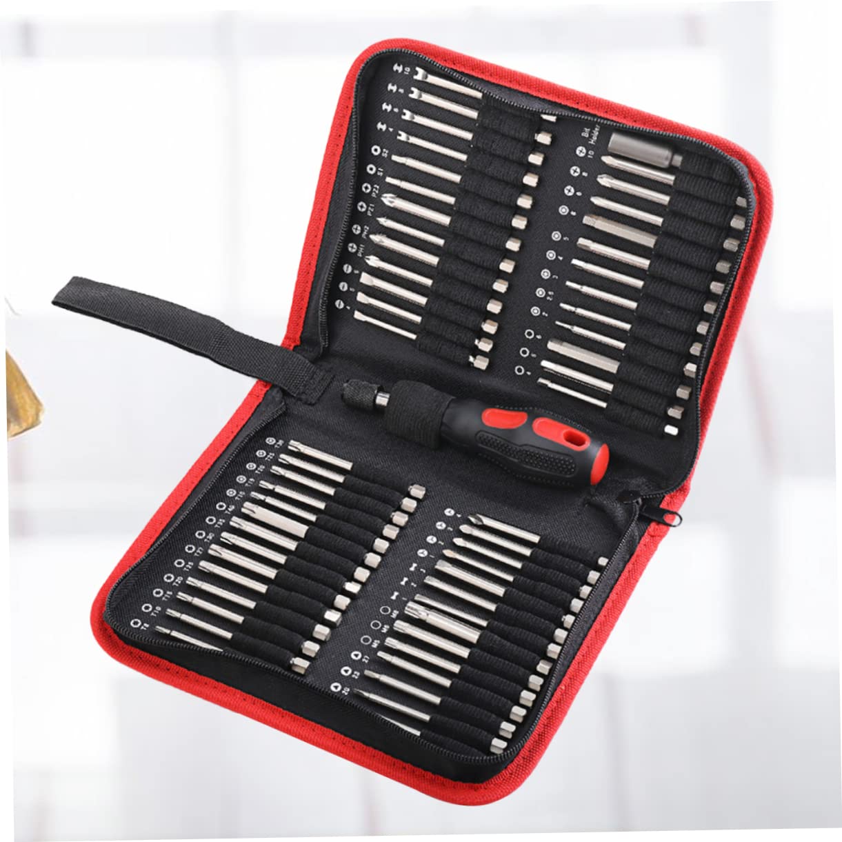 SHINEOFI Juego de 55 Brocas para Destornillador Eléctrico, Puntas Hexagonales, de Estrella y Triangulares, Metal Resistente para Muebles y Hogar