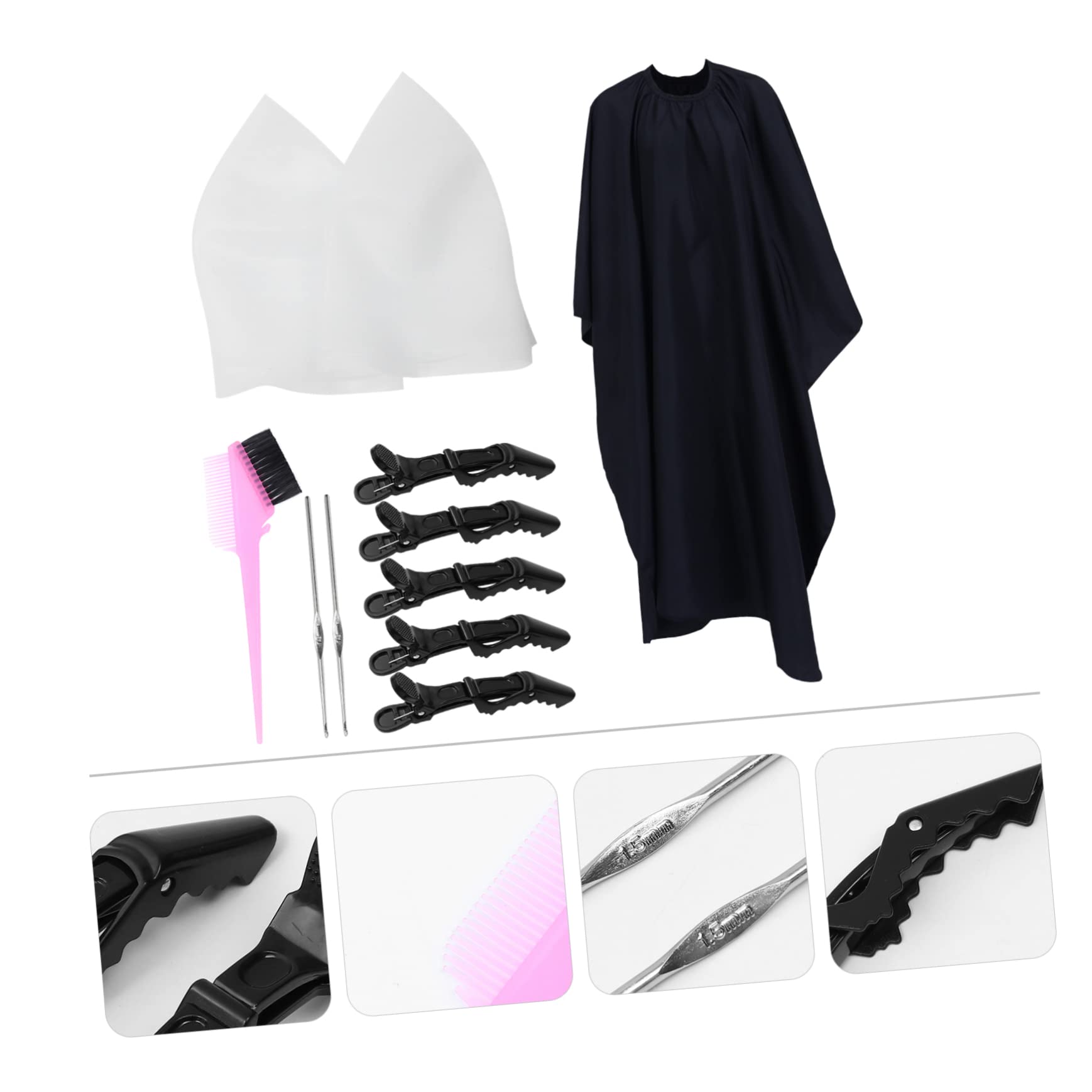 POPETPOP 11pezzi Cuffie Riutilizzabili in Silicone per Mèches Accessori per Tinture e Colorazione dei Capelli Strumenti per Parrucchieri