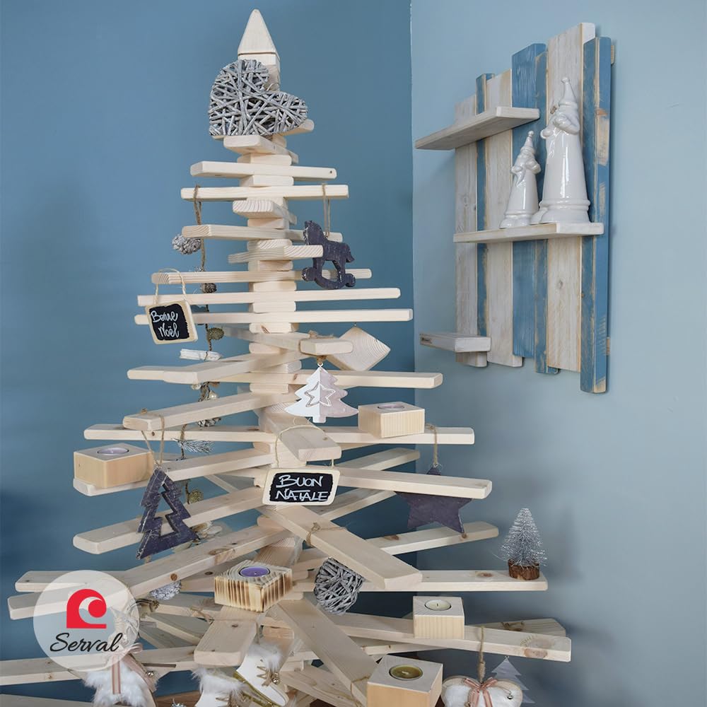 Albero di Natale in Legno Multiforme | 180 NATUALE
