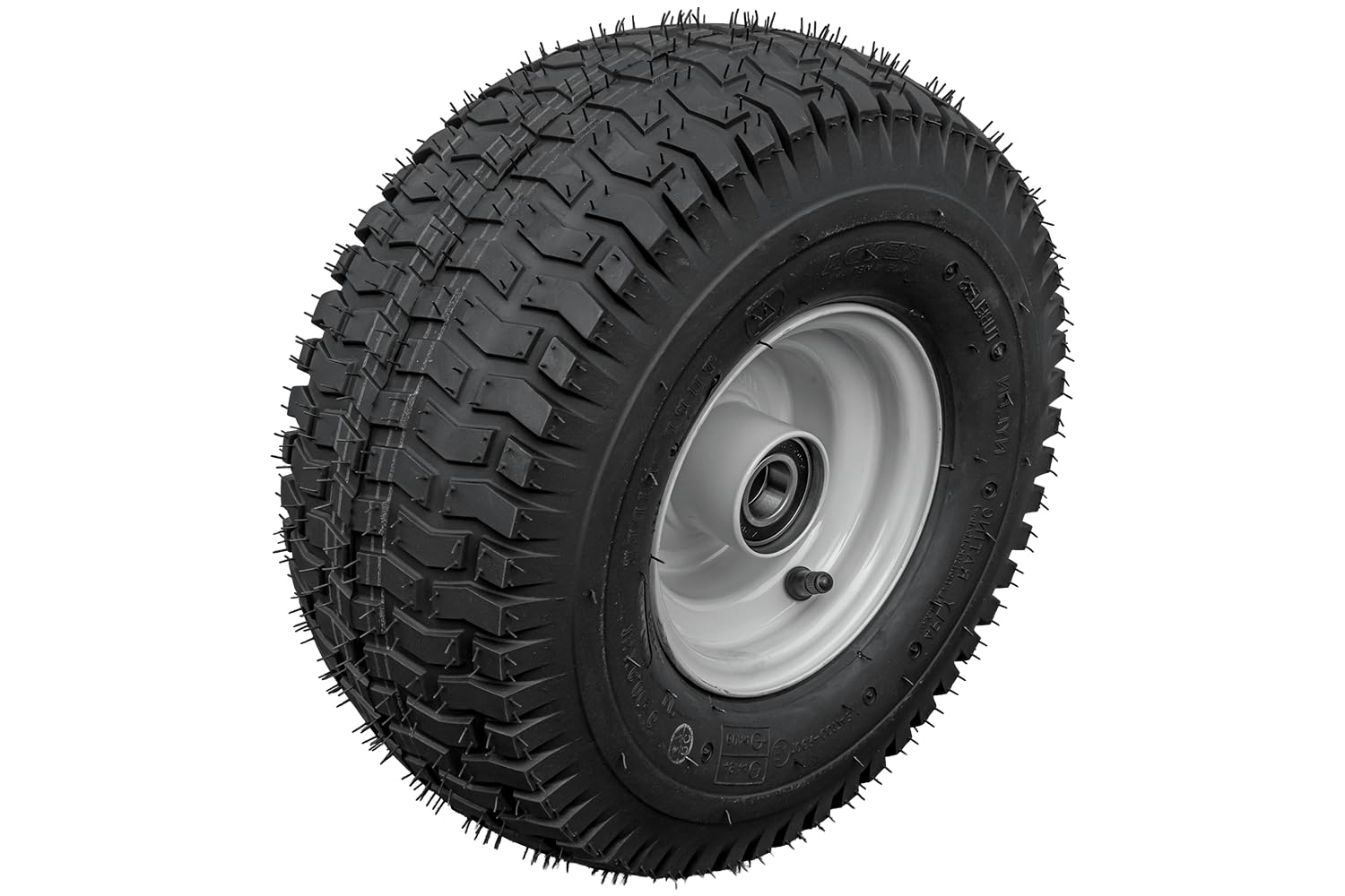 UNITRAILER Roue Complète 15x6.00-6 pour Tondeuse, Stabilité Maximale et Traction sur Herbe, Pneu Kenda 4PR et Jante en Acier STARCO 3x98 avec Roulements Étanches 6205-2RS