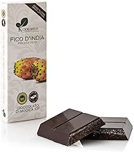 Ciokarrua | Cioccolato di Modica Fico d'India | Cioccolato Grezzo Lavorato Modica | Tavoletta Cioccolato Senza Lattosio IGP | Cioccolata 1 Tavoletta - 100 Grammi