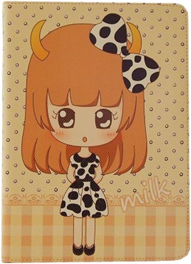 Flying007 Newest Arrived Ipad Air Lovely Buddies Beautiful Girl Pattern Flip Leather Fold Stand Case Protective Cover for Apple Ipad Air/Ipad 5(Style 4)