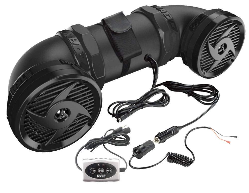 waterproof marine atv speakers 500w bluetooth aux