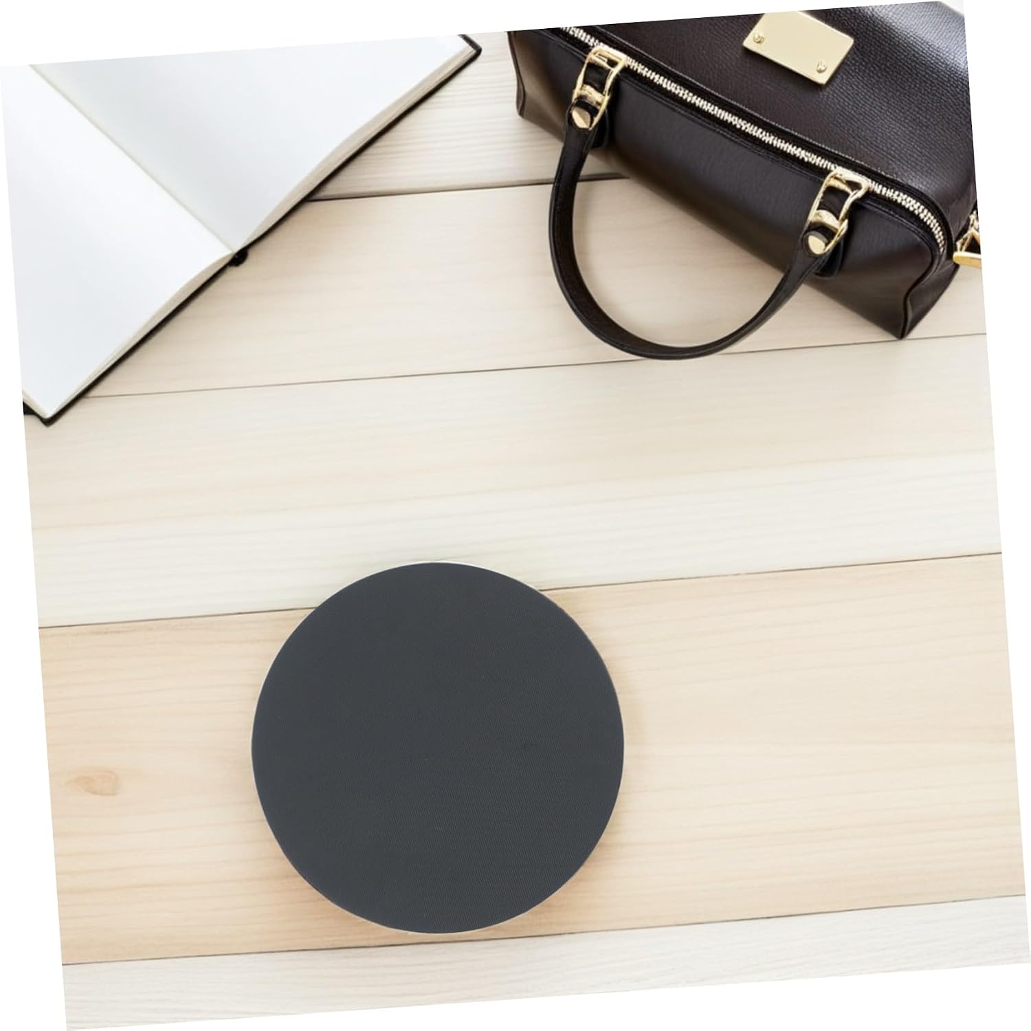 Elderly Bed Transfer Slide Board and Rotating Turntable Pad 40cm Plastic Sliding Board for Wheelchair, Toilet, and Bathtub Transfers, Black Mobility Aid for Bedridden Patients