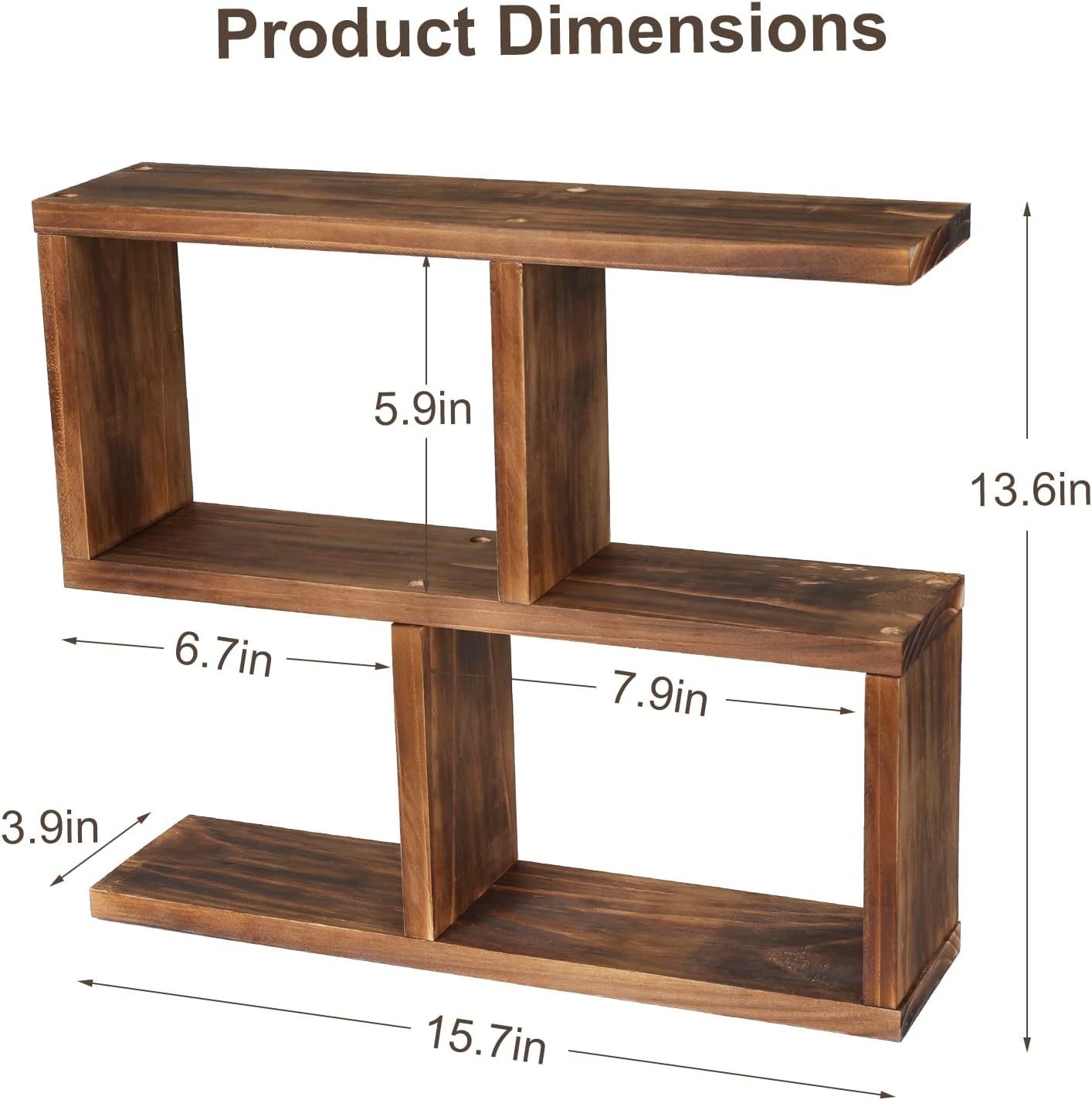 Jotsport Window Sill Plant Stand Small Wood Plant Shelf for Succulents 3 Tier Tabletop Desktop Plant Dislay Rack