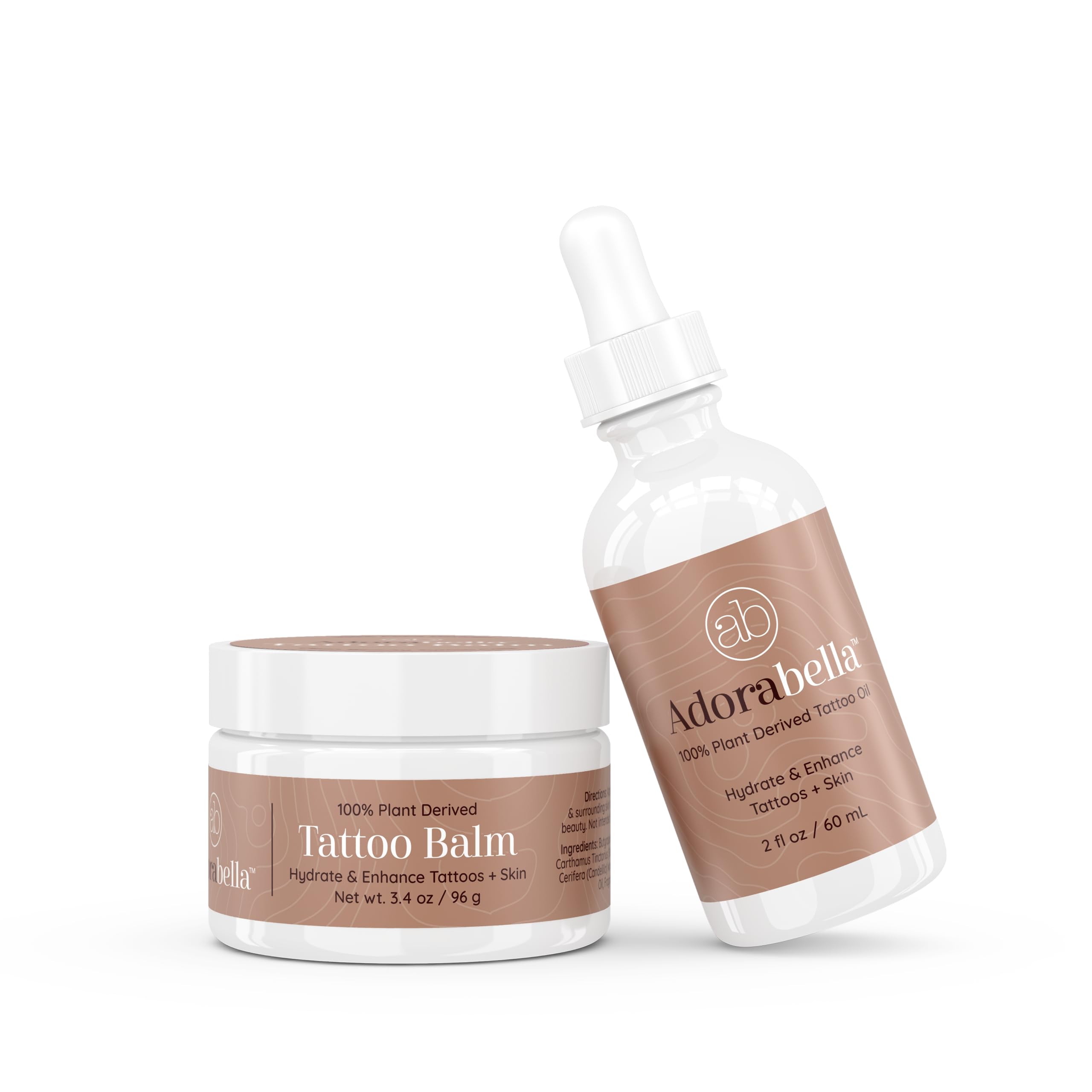 ADORABELLAVegan Tattoo Aftercare Bundle - Oil + Balm - Complete Kit