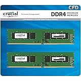 CFD販売 デスクトップPC用メモリ DDR4-2400 (PC4-19200) 8GB×2枚 (16GB) 288pin 相性保証 無期限保証 Crucial by Micron W4U2400CM-8GQ