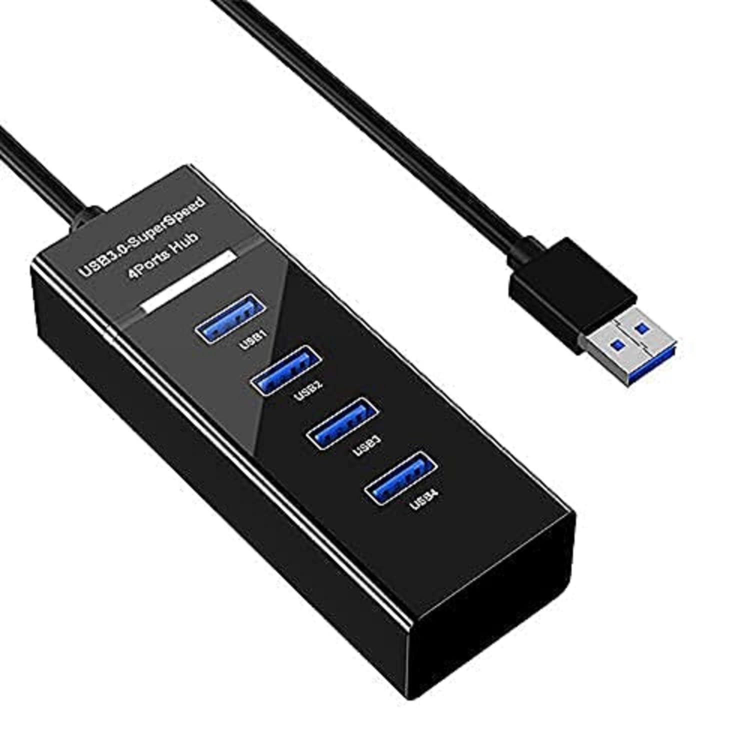 IDELEC 4 Port USB HUB 3.0 High-Speed Multiport Slim USB Hub Adapter and Led Indicator Compatible for Pendrive, Mouse, Keyboards, Mobile, Tablet (Black)-image-5