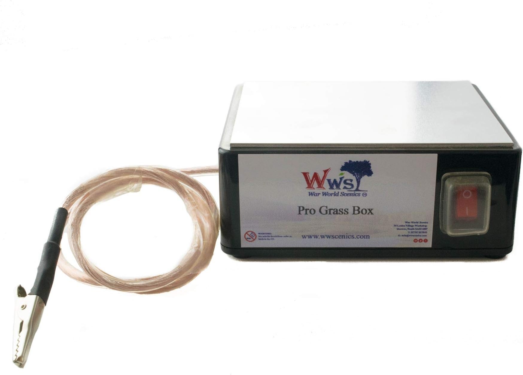 War World Scenics Pro Grass Box Static Grass Applicator – Railway Modelling Model Diorama Wargame Terrain Scenery Electrostatic Flock Landscaping Gauge Scale Tufts